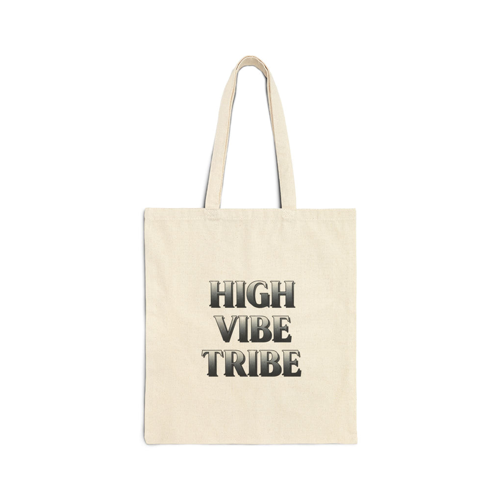 High Vibe Tribe Canvas Tote Bag — Positive Quote Eco Shopper