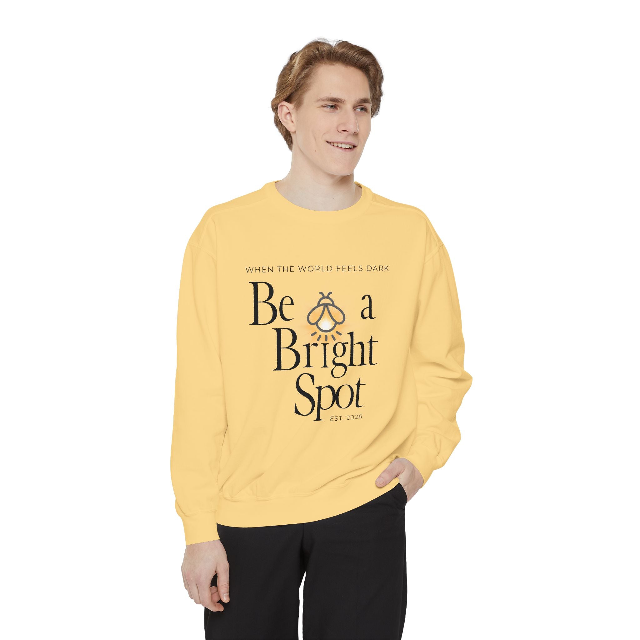 Sweatshirt — “Be a Bright Spot” Inspirational Graphic Crewneck